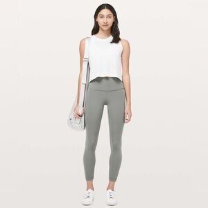 ✨Lululemon Wunder Under High Rise 7/8 Tight *Full on Luxtreme 25” Grey Sage Sz 6